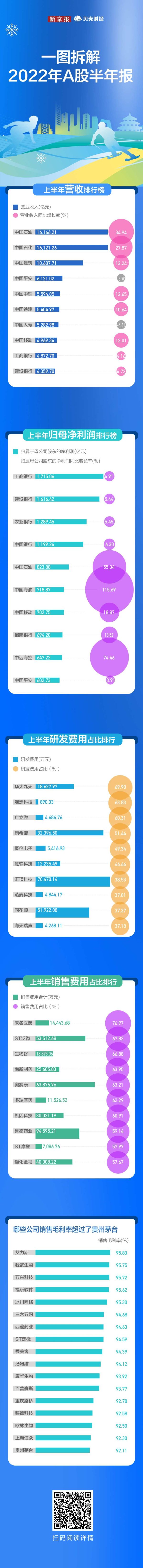 排名前10的证券公司 一图拆解2022年A股半年报