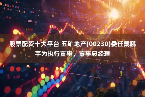 股票配资十大平台 五矿地产(00230)委任戴鹏宇为执行董事、董事总经理