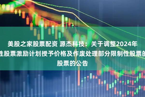 美股之家股票配资 源杰科技：关于调整2024年限制性股票激励计划授予价格及作废处理部分限制性股票的公告